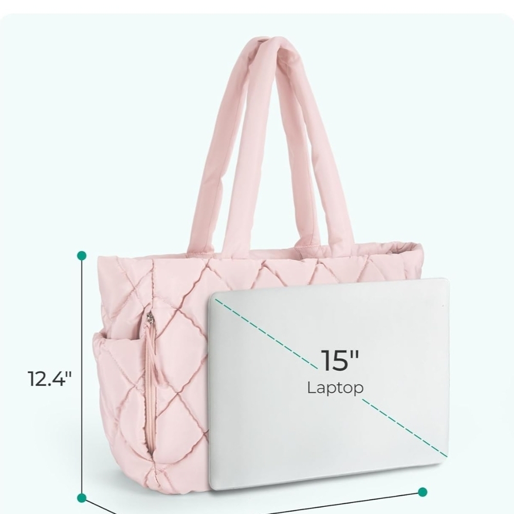 BAGSMART Quilted Tote Bag - Picture 3 of 9